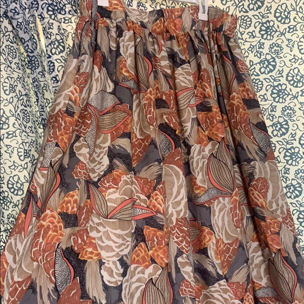 Size 14/16 Society+ Pink Floral Maxi Skirt
